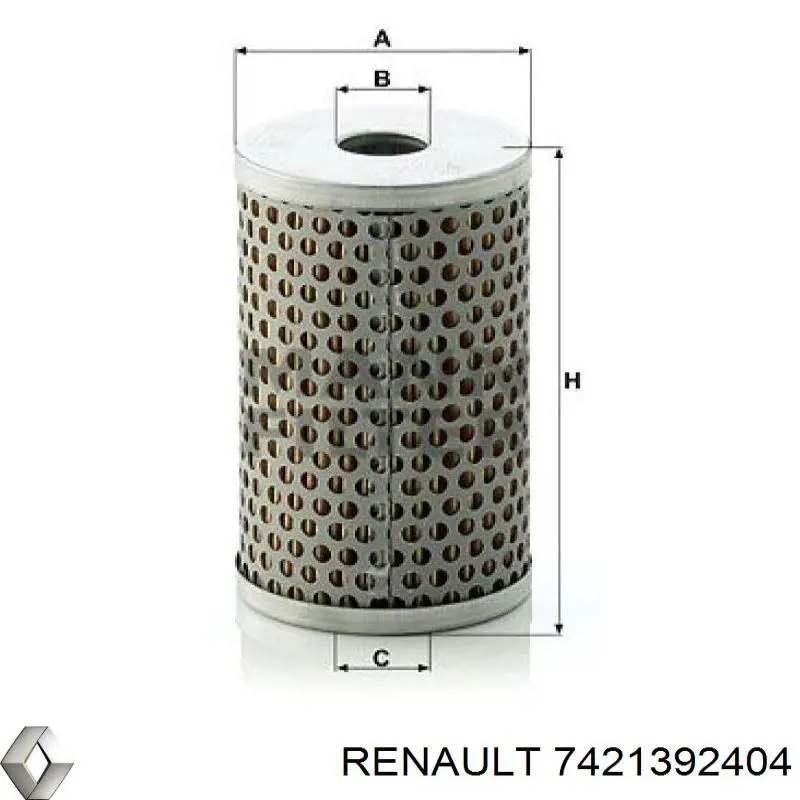 Фільтр ГПК Renault (RVI) 7421392404 ціна, від 4.46 USD