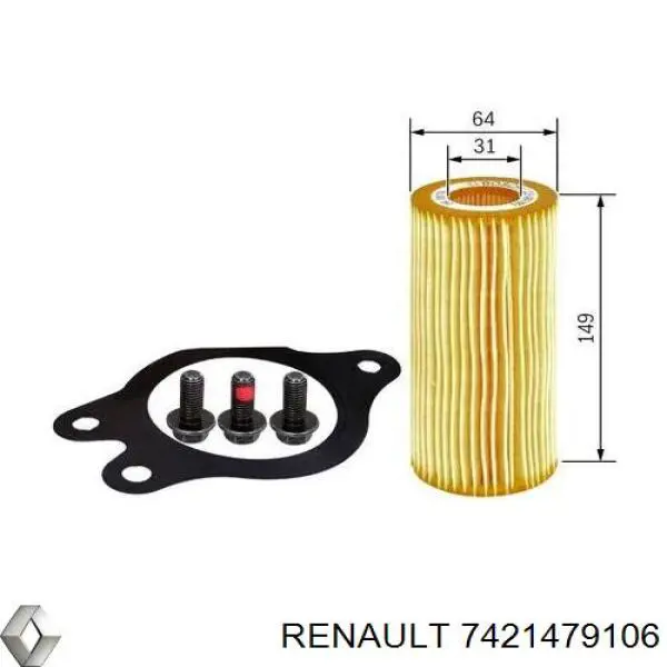 7421479106 Renault (RVI) фільтр акпп