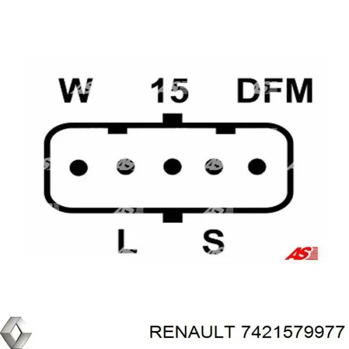 Реле генератора 7421579977 Renault (RVI)