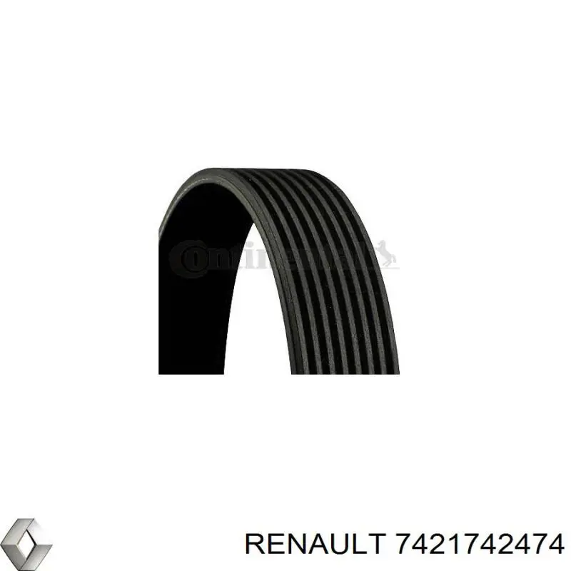 7421742474 Renault (RVI) Поліклиновий ремінь
