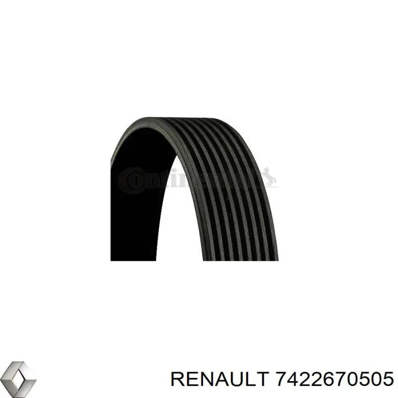 Купити 7422670505 Renault (RVI) Ремінь генератора
