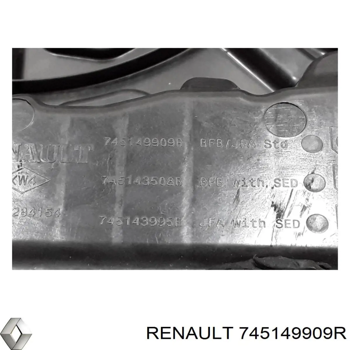 Ніша запасного колеса Renault (RVI) 745149909R ціна, від 253.38 USD