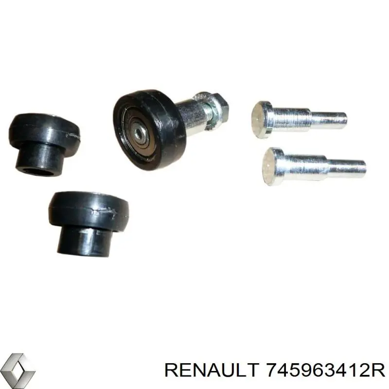 Ролик дверей бічних/зсувних, правий нижній Renault (RVI) 745963412R