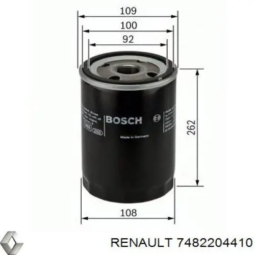 Муфта вентилятора охолодження Renault (RVI) 7482204410
