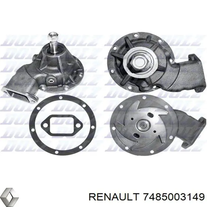 Купити 7485003149 Renault (RVI) Насос охолоджуючої рідини