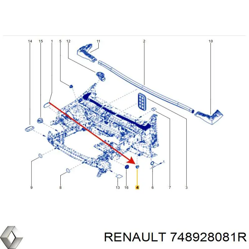 Купити 748928081R Renault (RVI) 