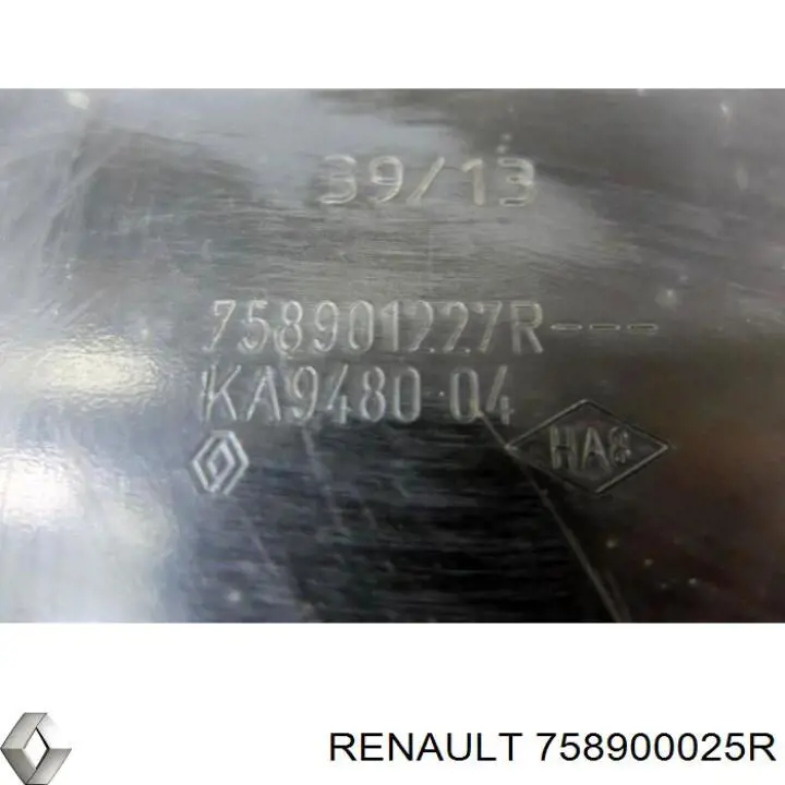 Захист моторного відсіку Renault (RVI) 758901227R ціна, від 58.34 USD