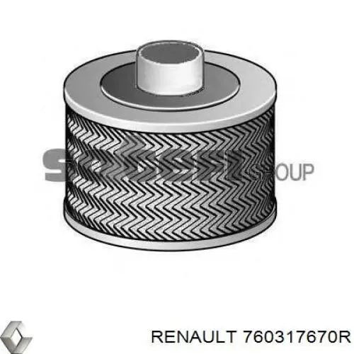 Крило заднє ліве Renault (RVI) 760317670R