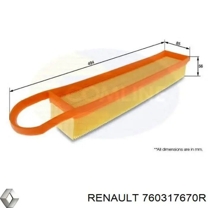 760317670R Renault (RVI) Бічна частина задня ліва