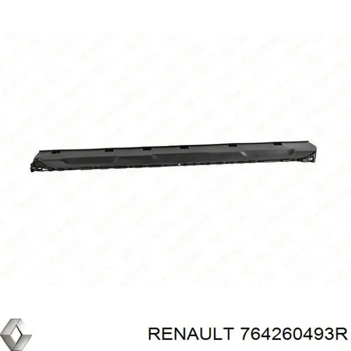 Накладка зовнішня (молдинг) порога, правий Renault (RVI) 764260493R ціна, від 28.18 USD