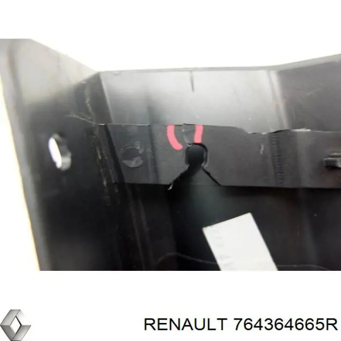 Накладка зовнішня (молдинг) порога, передня права Renault (RVI) 764364665R ціна, від 40.11 USD
