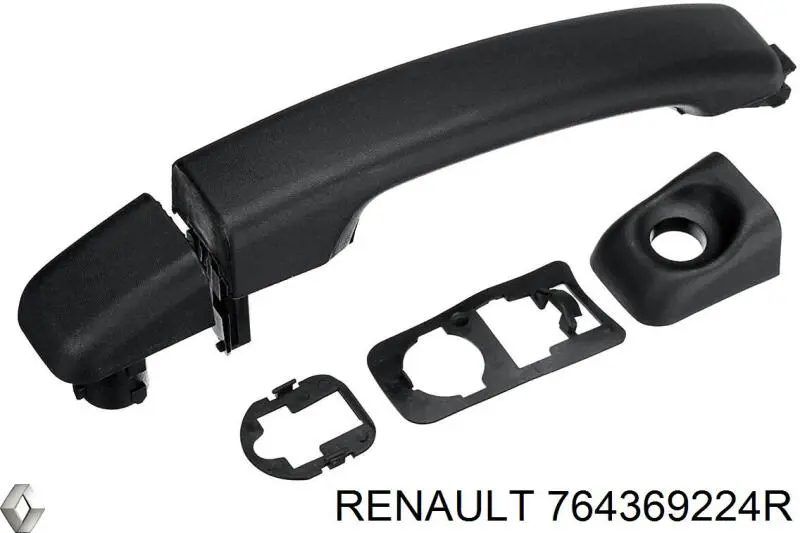 Купити 764369224R Renault (RVI) Накладка зовнішня (молдинг) порога, передня права