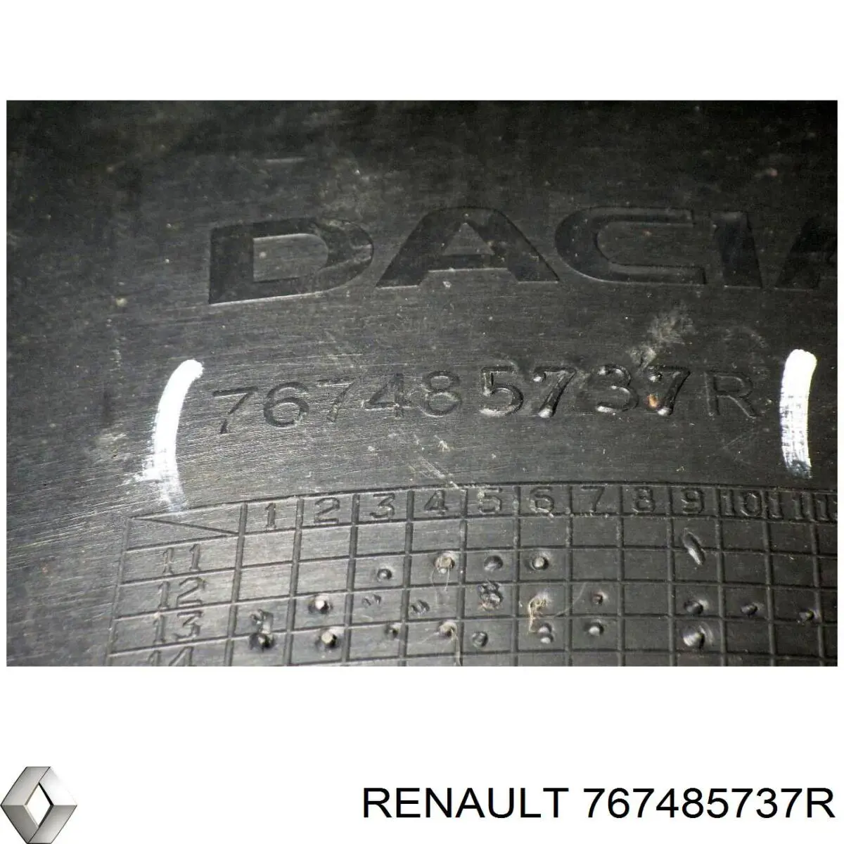 Підкрилок заднього крила, правий Renault (RVI) 767485737R ціна, від 11.07 USD