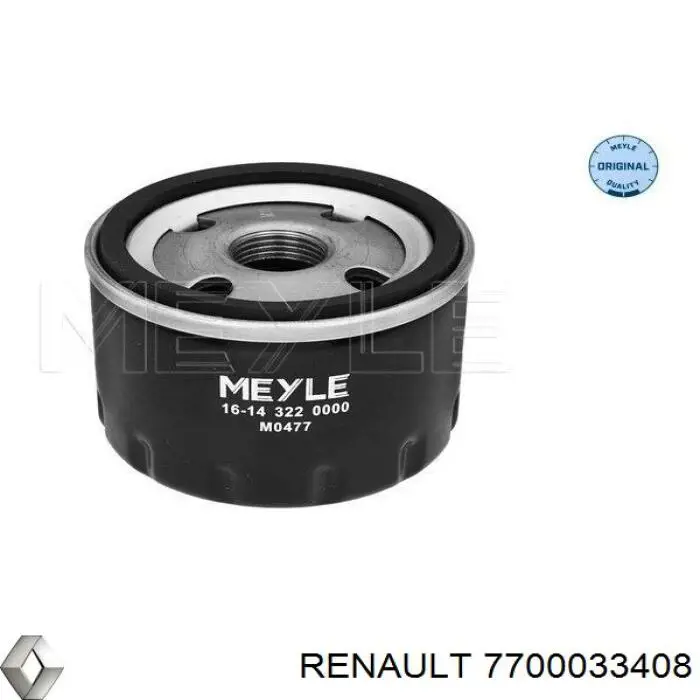 Масляний фільтр двигуна Renault (RVI) 7700033408 ціна, від 4.24 USD