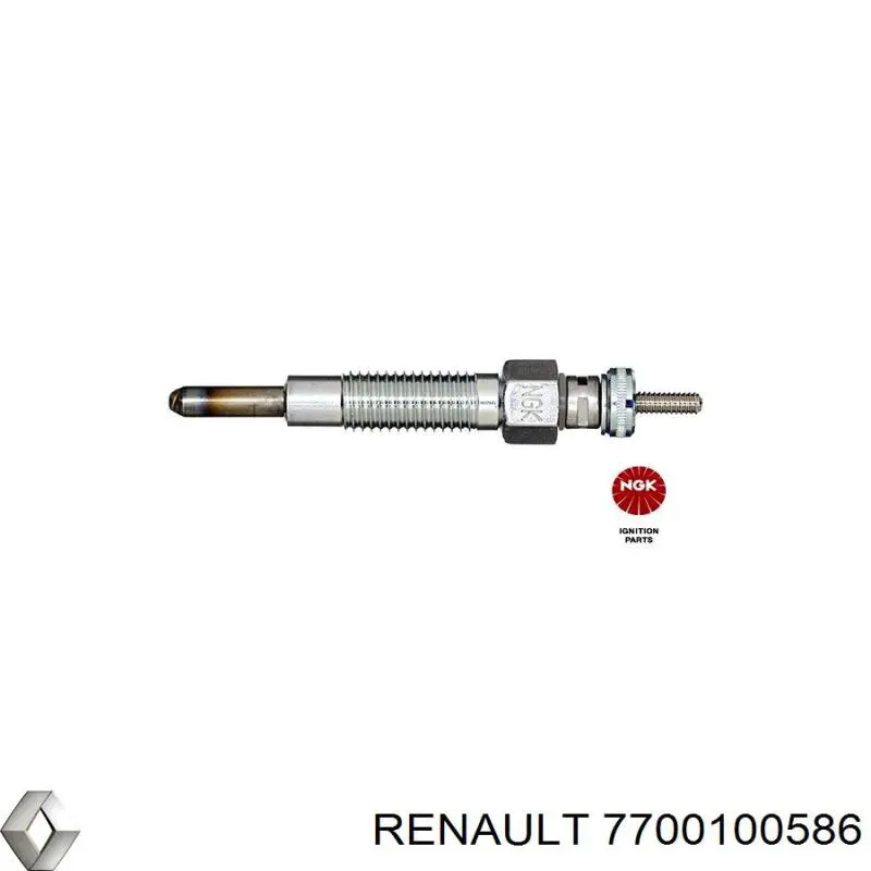 Свічка накалу 7700100586 Renault (RVI)