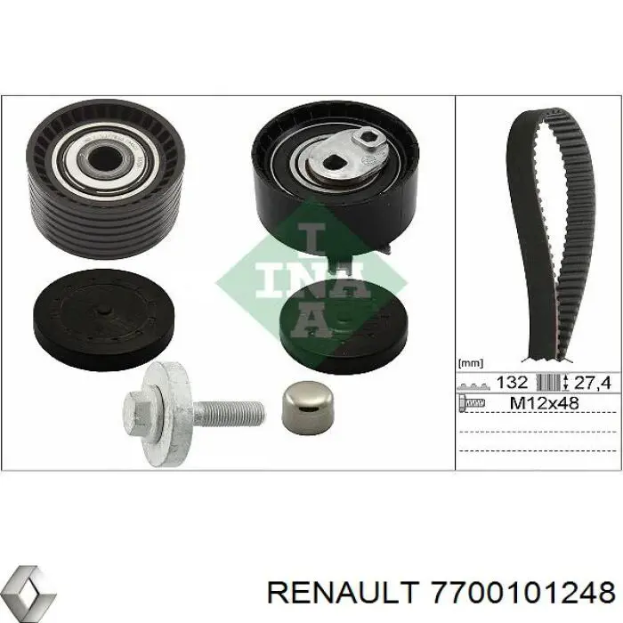Купити 7700101248 Renault (RVI) Ремінь газорозподільного механізму