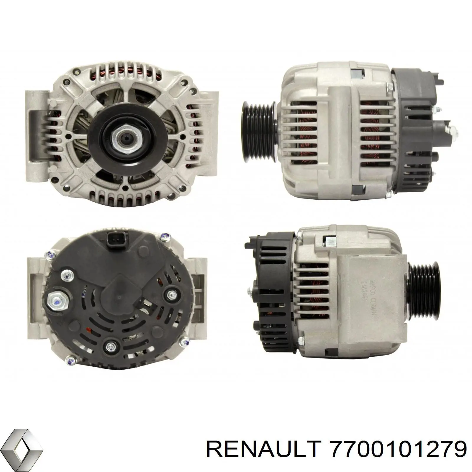 Генератор Renault (RVI) 7700101279 ціна, від 132.49 USD