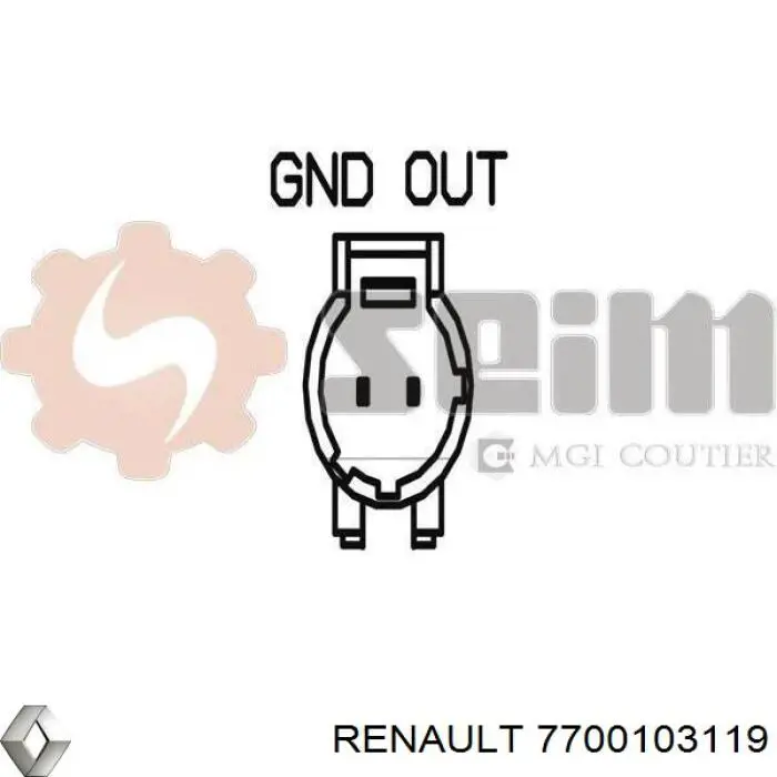 7700103119 Renault (RVI) датчик швидкості