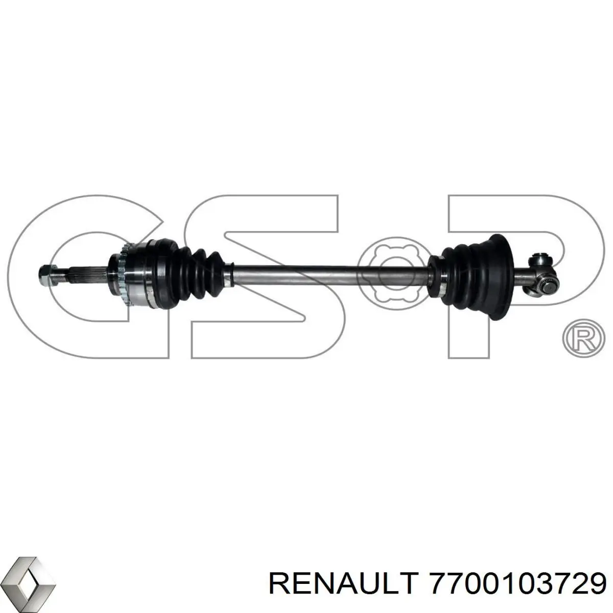 Купити 7700103729 Renault (RVI) Ліва піввісь
