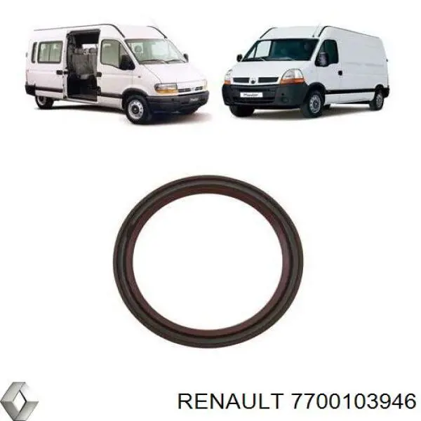 Сальник проміжного (балансирувального) валу двигуна Renault (RVI) 7700103946 ціна, від 14.40 USD