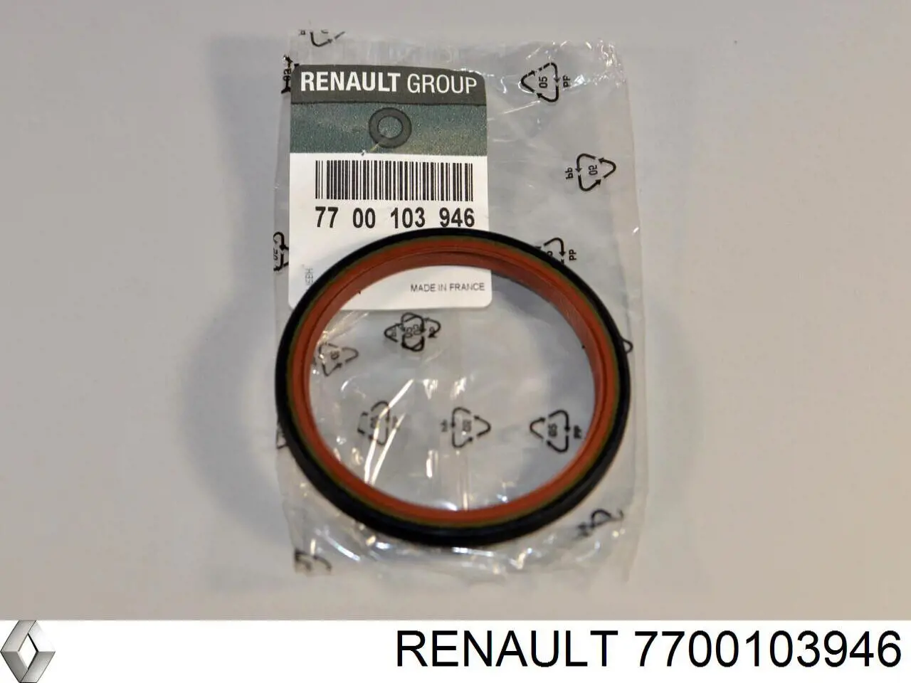 Сальник проміжного (балансирувального) валу двигуна 7700103946 Renault (RVI)