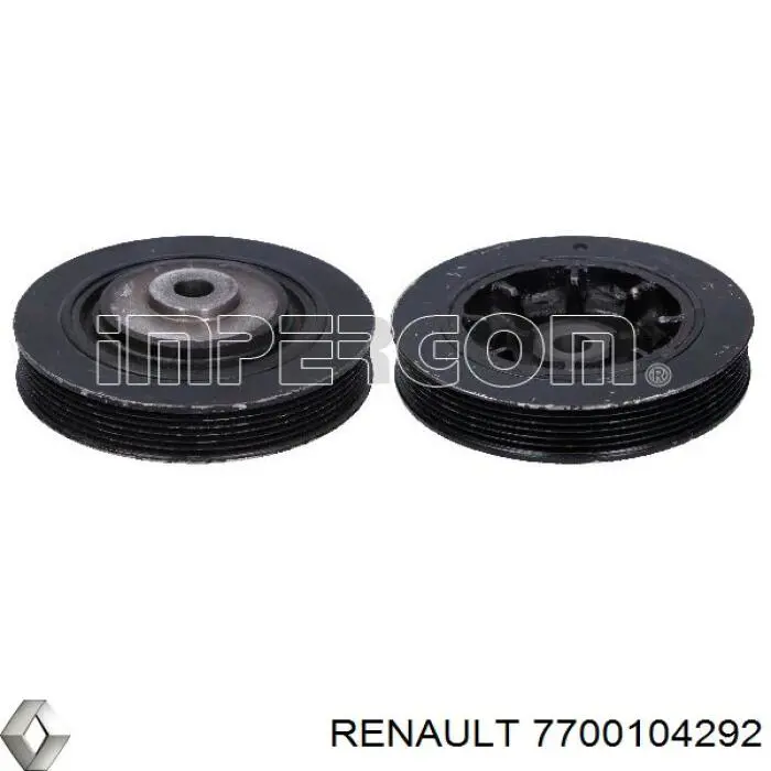 Купити 7700104292 Renault (RVI) Шків колінчастого вала