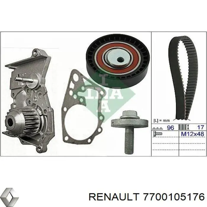 7700105176 Renault (RVI) Насос охолодження