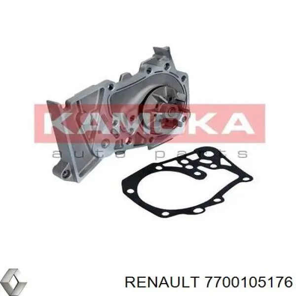 Помпа охолодження Renault (RVI) 7700105176 ціна, від 27.64 USD