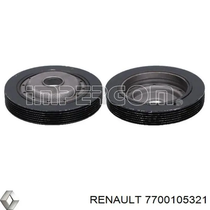 Шків колінвала 7700105321 Renault (RVI)
