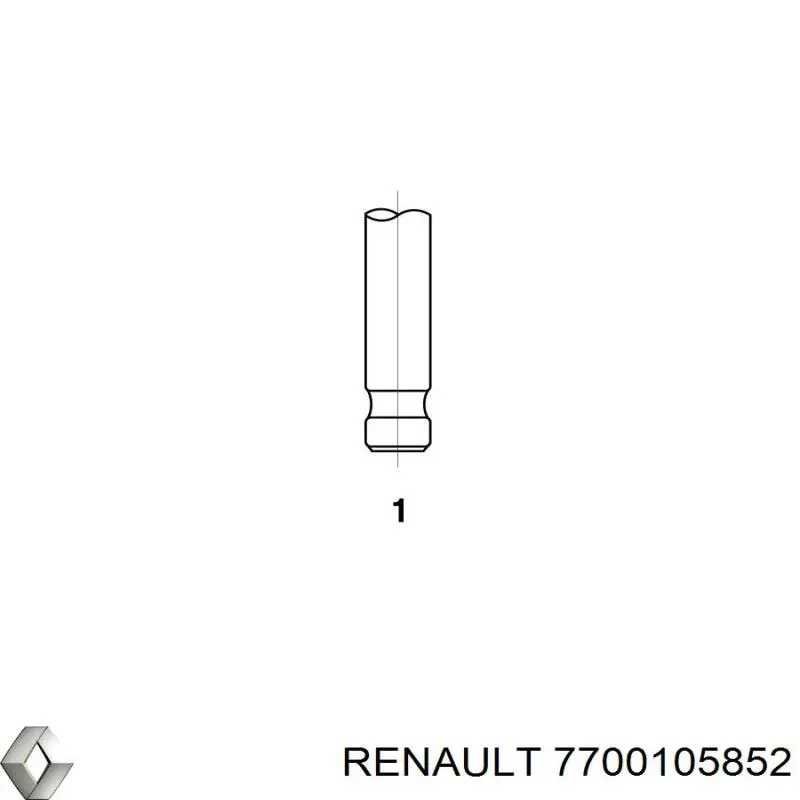 7700105852 Renault (RVI) прокладка впускного колектора