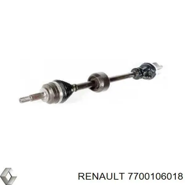 Піввісь передня, права Renault (RVI) 7700106018 ціна, від 67.24 USD