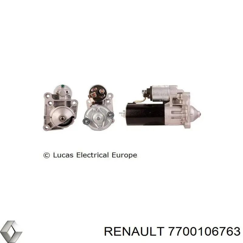 Стартер Renault (RVI) 7700106763 ціна, від 76.38 USD