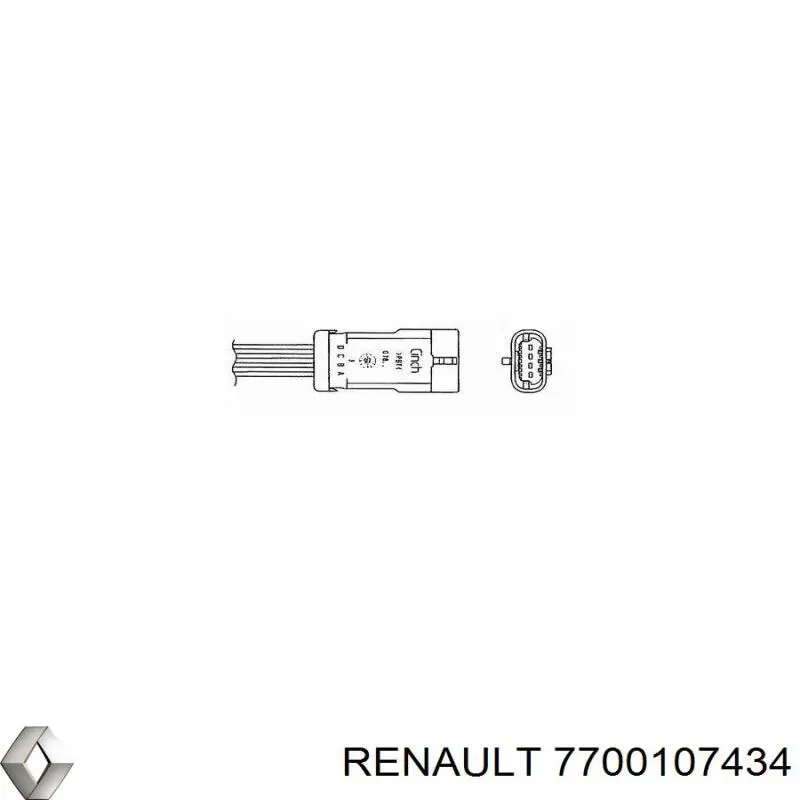 Купити 7700107434 Renault (RVI) Лямбда зонд, датчик кисню