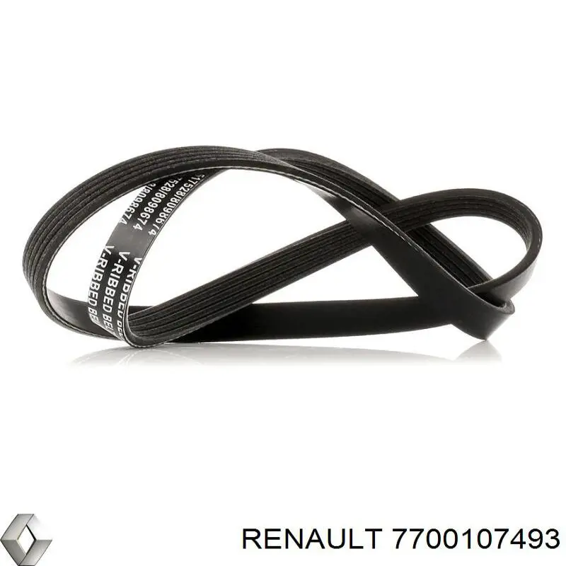 Клиновий ремінь Renault (RVI) 7700107493 ціна, від 6.92 USD