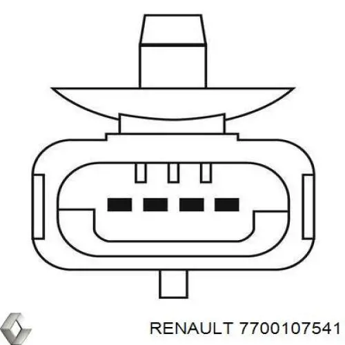 7700107541 Renault (RVI) лямбда-зонд, датчик кисню після каталізатора