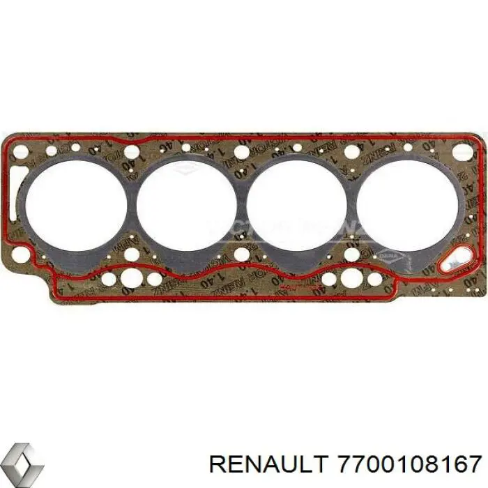 Прокладка ГБЦ Renault (RVI) 7700108167 ціна, від 19.85 USD