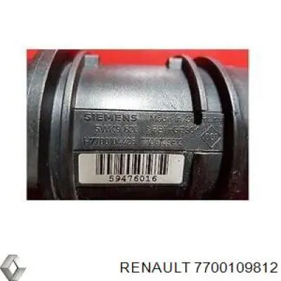 7700109812 Renault (RVI) Датчик витрати повітря
