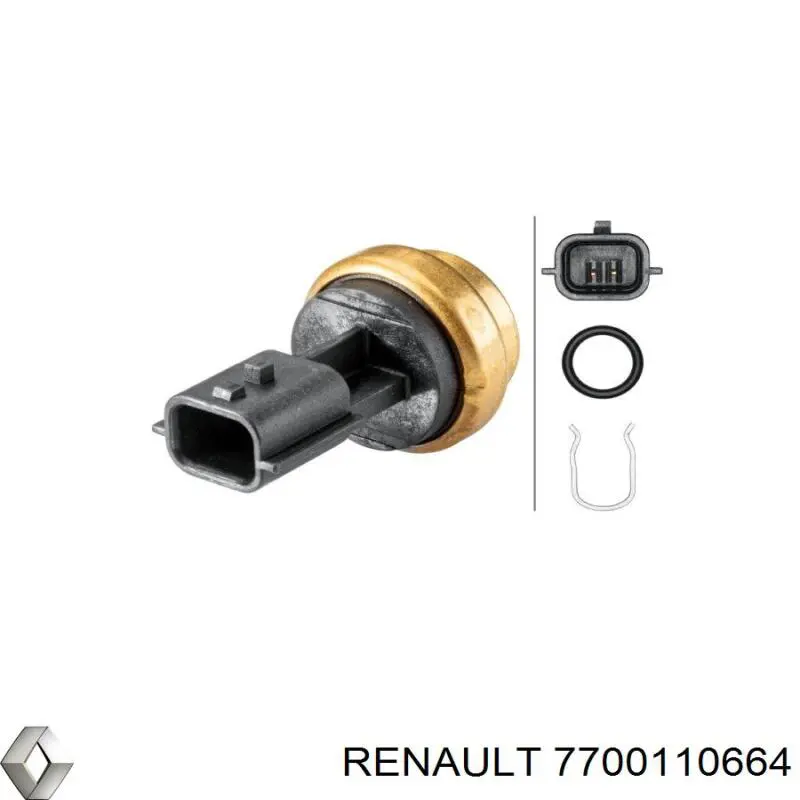 Термодатчик охолоджуючої рідини Renault (RVI) 7700110664 ціна, від 8.30 USD