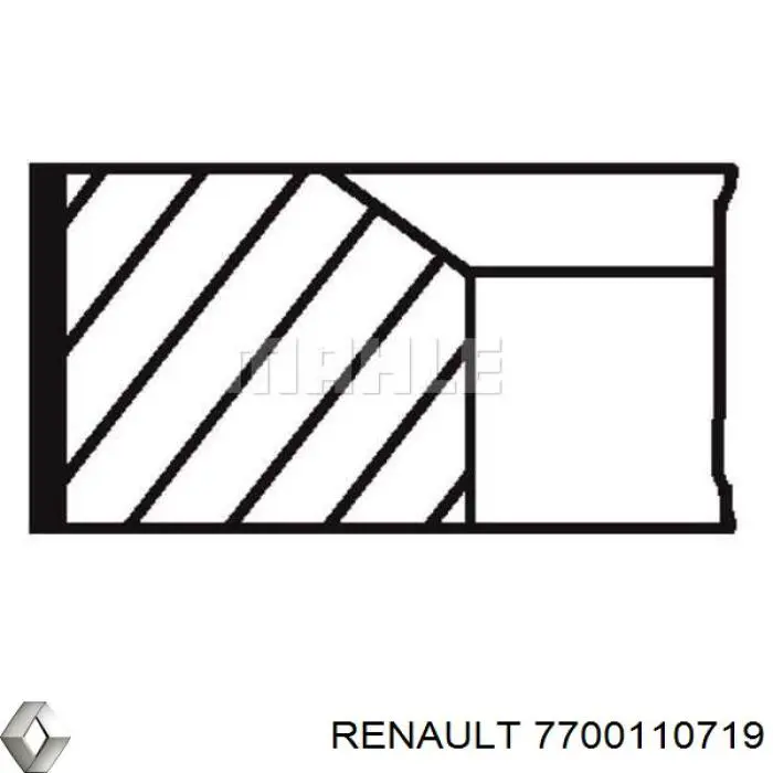 Поршень з пальцем без кілець, STD Renault Scenic 1 (JA0) (Рено Сценік)