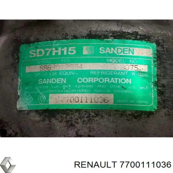 7700111036 Renault (RVI) компресор кондиціонера
