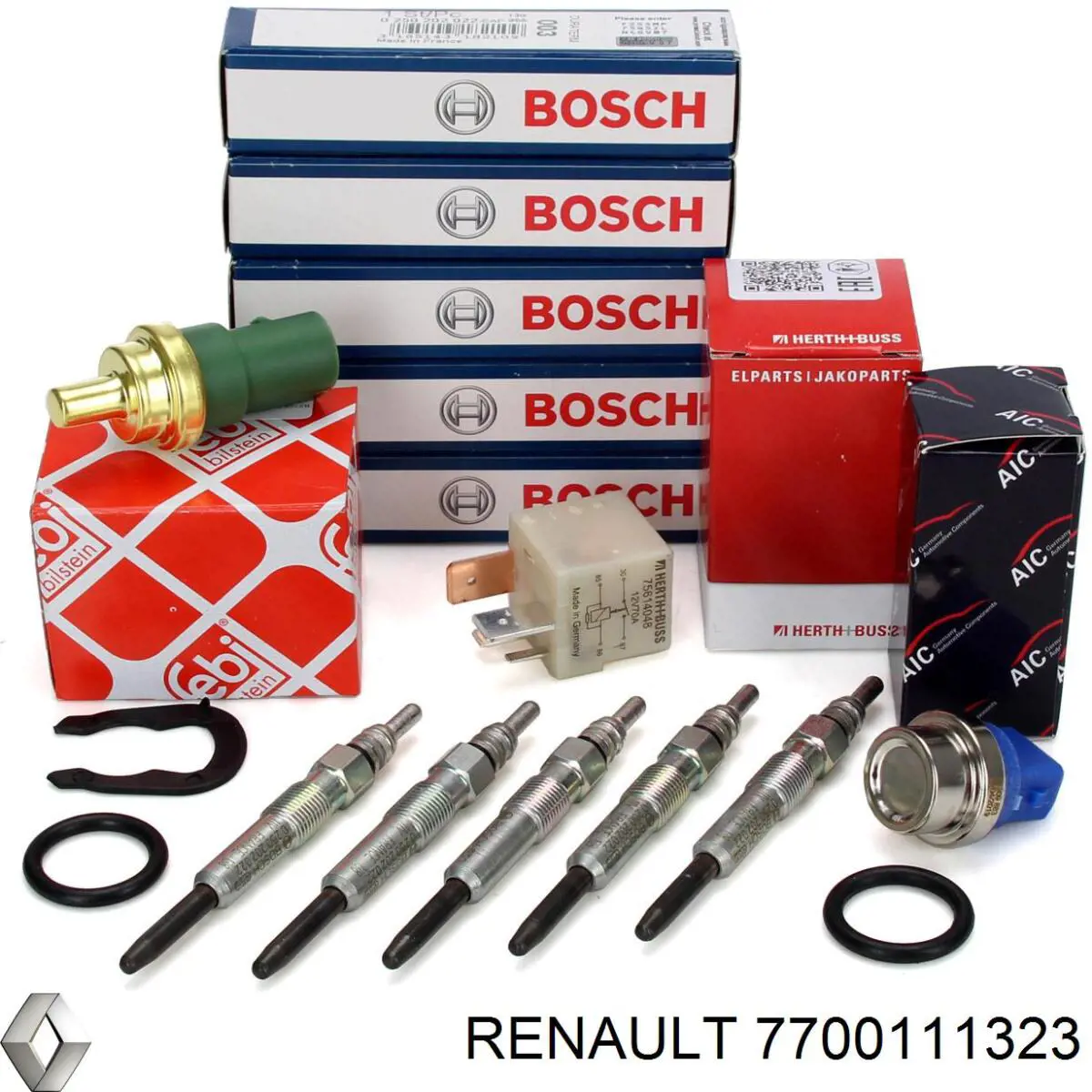 Свічки запалювання Renault (RVI) 7700111323