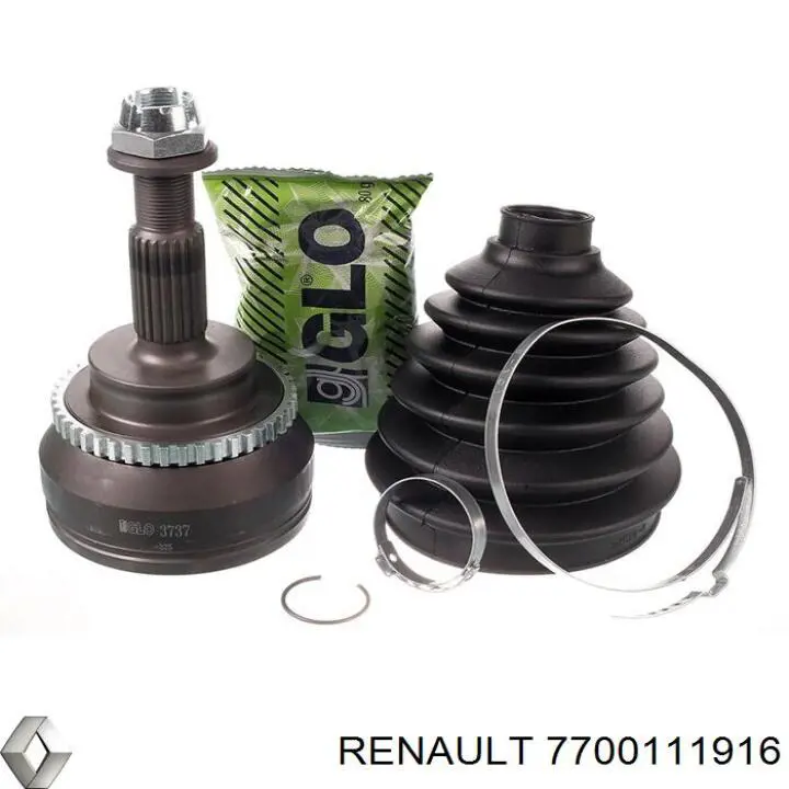 Купити 7700111916 Renault (RVI) Ліва піввісь