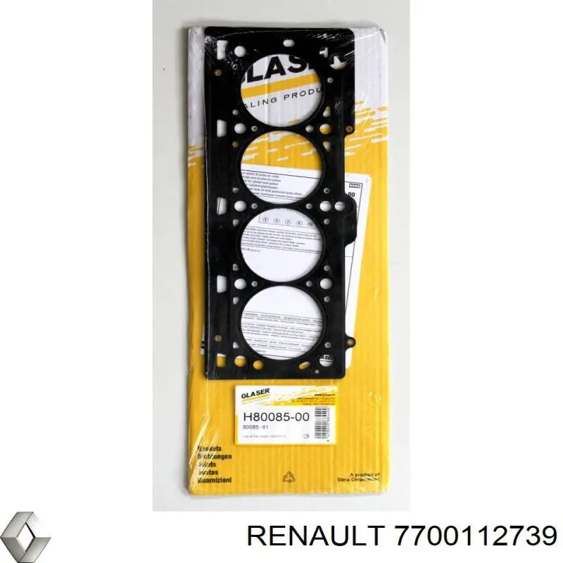 7700112739 Renault (RVI) прокладка головки блока циліндрів (гбц)