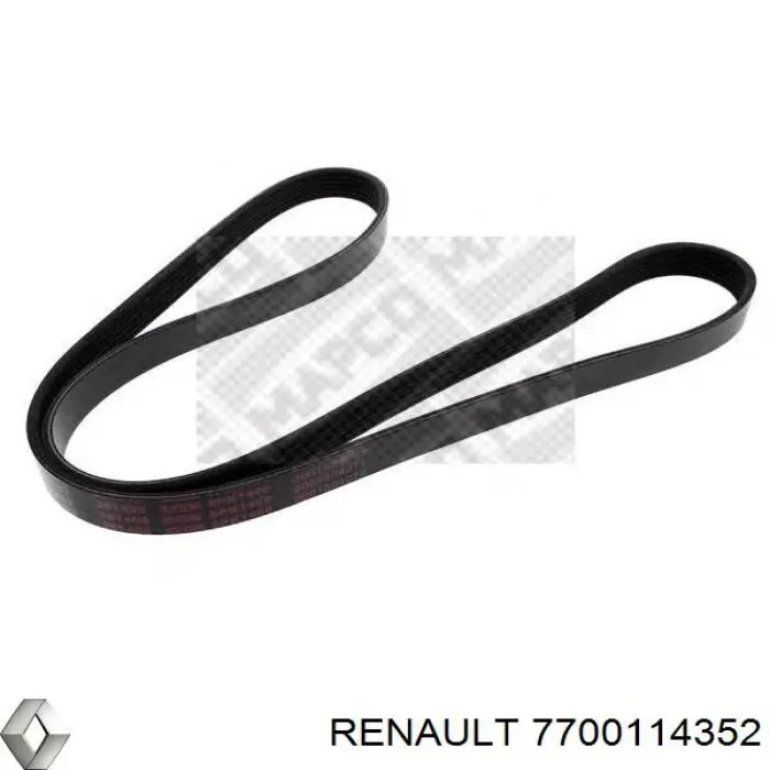 Ремінь приводний, агрегатів 7700114352 Renault (RVI)