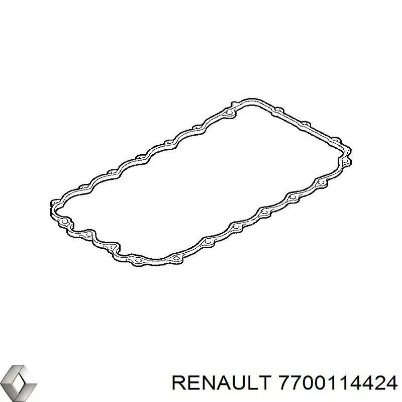 Комплект прокладок двигуна, нижній 7700114424 Renault (RVI)