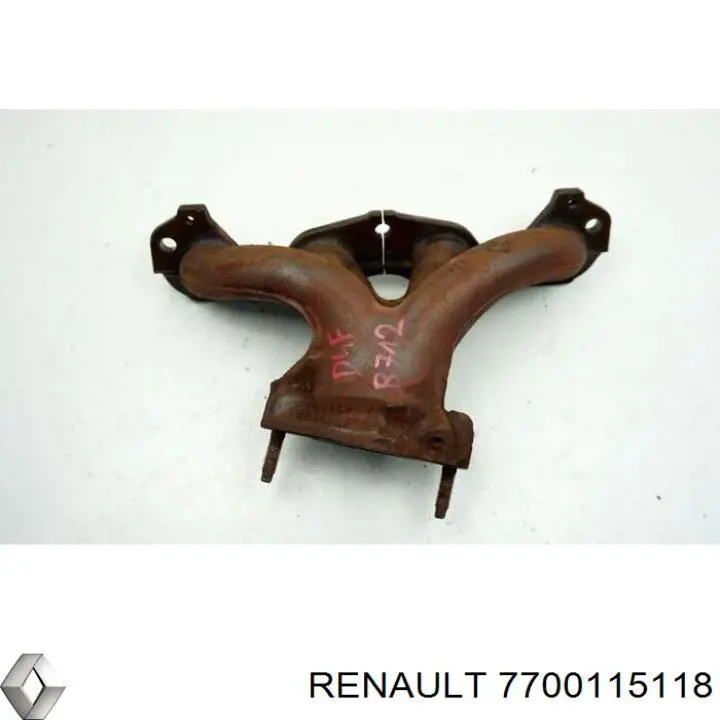 Газопроводи (колектор випускний) Renault (RVI) 7700115118 ціна, від 57.01 USD