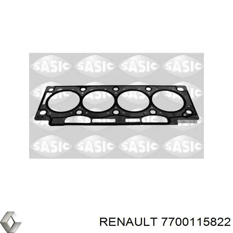 7700115822 Renault (RVI) прокладка головки блока циліндрів (гбц)