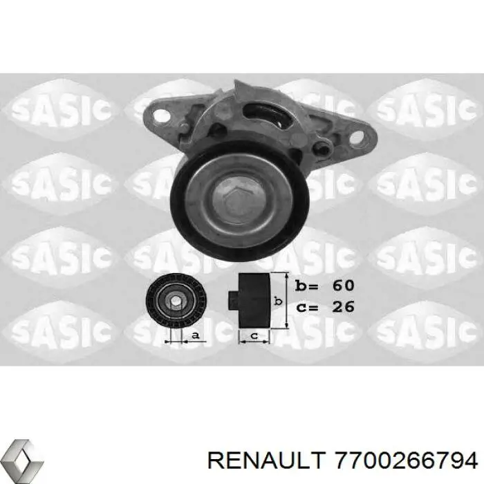 Купити 7700266794 Renault (RVI) Натяжний ролик