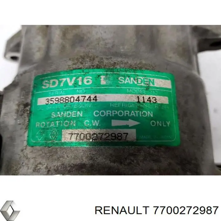 7700272987 Renault (RVI) компресор кондиціонера