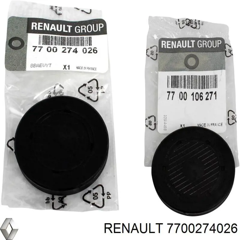 Купити 7700274026 Renault (RVI) Заглушка блоку циліндрів